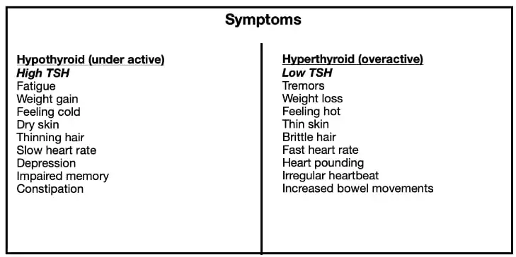 Thyroid Symptoms